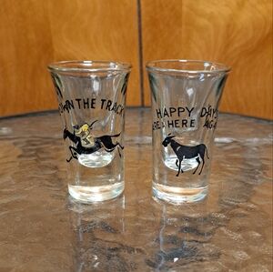Horse Racing Themed Shot Glasses